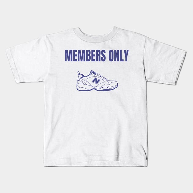 New Balance Parody Members Only Kids T-Shirt by RuthlessMasculinity